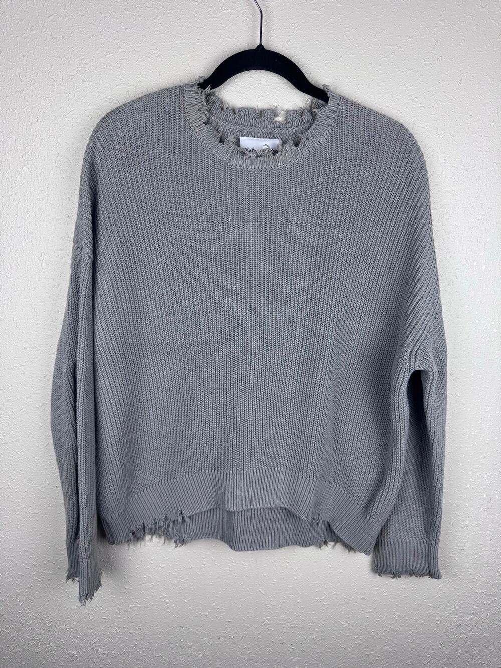Chelsea DeBoer by Lily & Lotty Gray Sweater womens size small